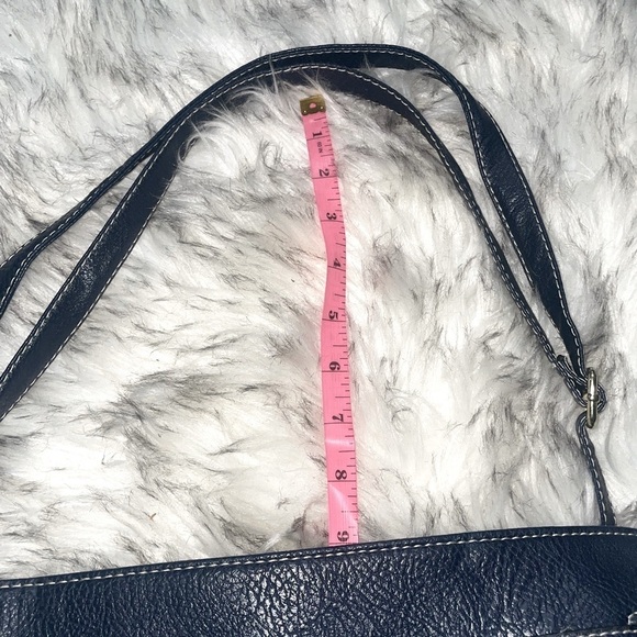 Black purse lock bag work bag work satchel shoulder bag top handle business bag - Picture 3 of 11